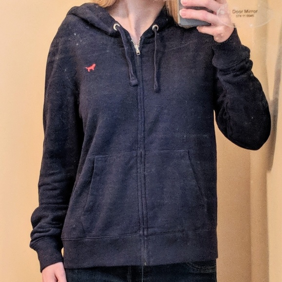 VS PINK Navy Blue and Neon Pink Orange Jacket - Picture 4 of 5